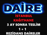 kağıthane de konumu harika rezidans ultra lüx 1 + 1 daire