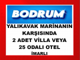 bodrum yalıkavak ta marinanın tam karşısında 2 adet triplex villa imarlı  veya 25 odalı otel imarlı çok kıymetli 924 m2 arsa