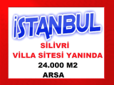 istanbul silivri de villa sitelerinin yanıbaşında müstakil 24.000 m2 arsa