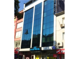çorum da merkezde ekspertiz raporlu 28 oda 6 kat cam plaza şeklinde otel mülkü ile beraber satılık