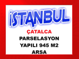 çatalca da otobana 950 metre mesafede yerleşim yerlerine yakın 945 m2 arsa