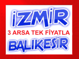 izmir bergama 1 adet ve balıkesir de 2 adet olmak üzere toplamda 3 arsa 7.265 m2 tek fiyatla fırsat